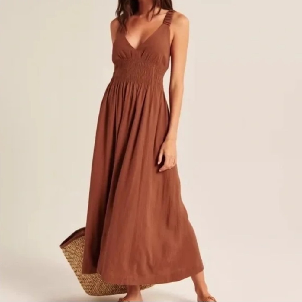 Abercrombie & Fitch Brown Maxi Dress